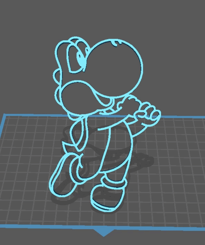 Silhouette Yoshi - Wall Art